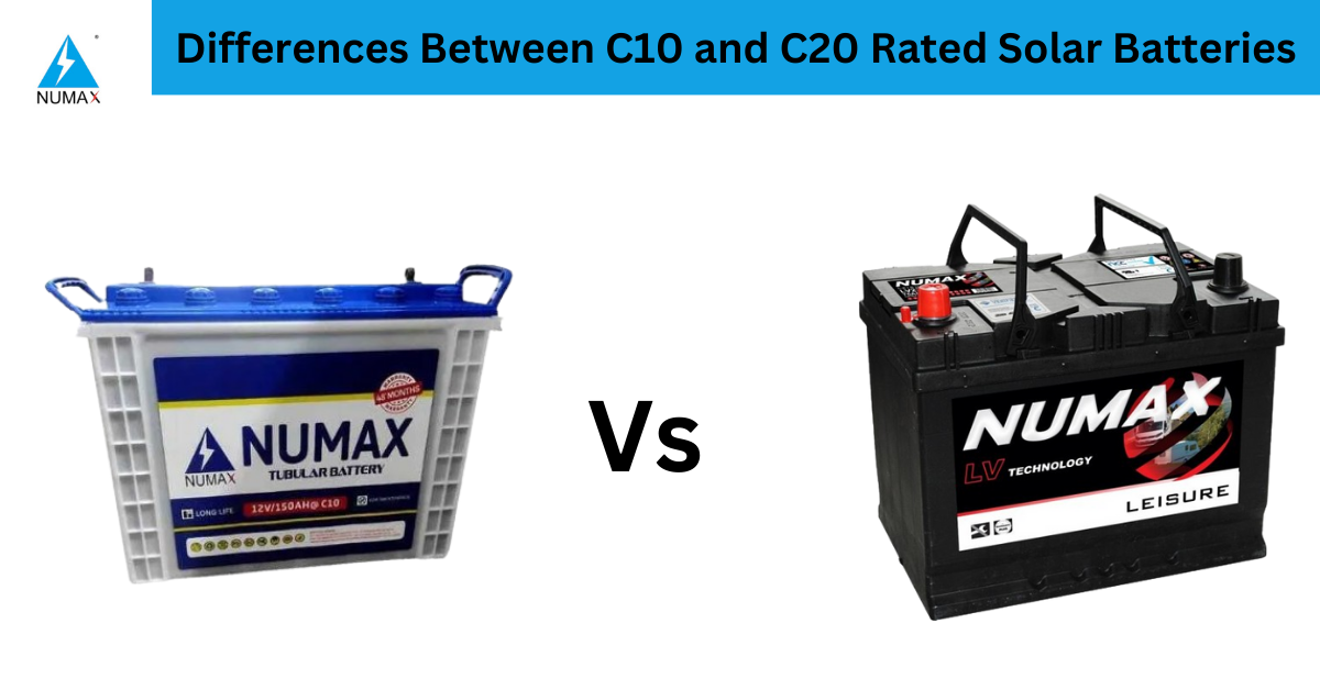 Differences Between C10 and C20 Rated Solar Batteries